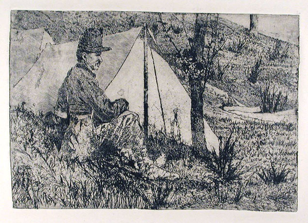 Giovanni Fattori, accampamento